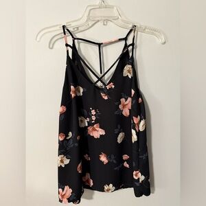 charlotte russe floral tank top